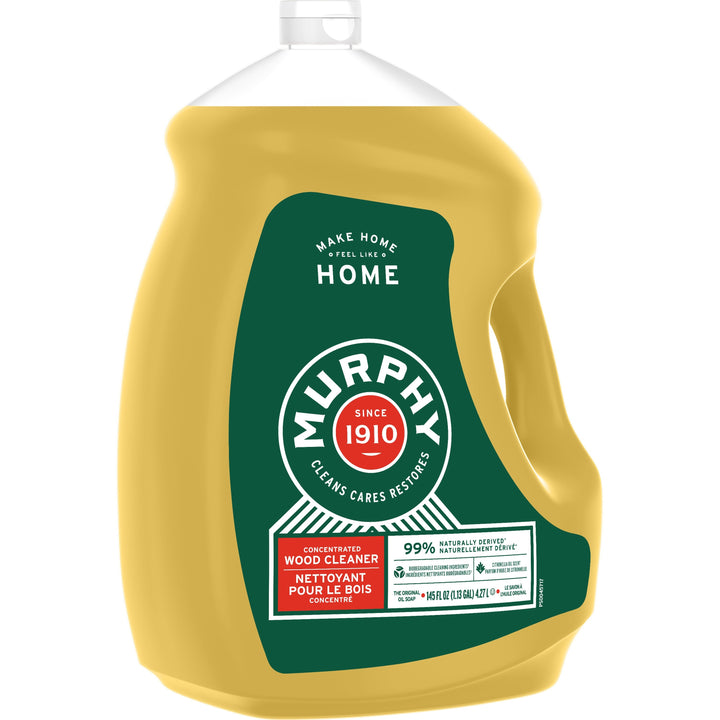 Image of Murphy® 61035074 Oil Soap Cleaner, Concentrate, 145 fl oz (4.5 quart), Natural Scent, Ammonia-free, Bleach-free, Phosphate-free, Brown, 1 Each