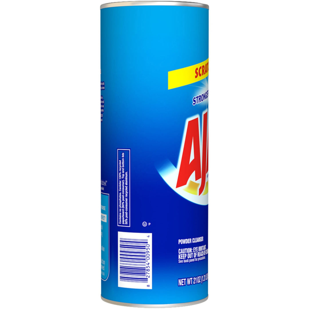 Image of AJAX 61034403 Powder Cleanser With Bleach, 21 oz (1.31 lb), Non-scratching, Phosphate-free, White, 1 Each