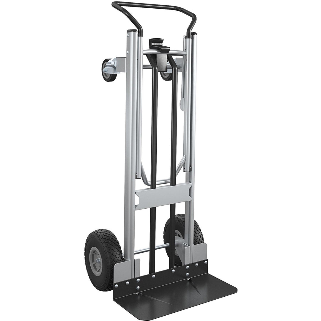 Image of Cosco Home And Office Products Hand Truck,Hybrid,4 Wheels,LoopHandle,19.5"x19.5"x48",BK
