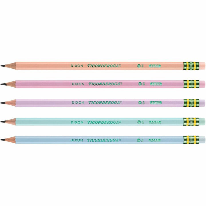 Image of Dixon® Pencils,Wood,Graphite,10/BX,Pastel AST