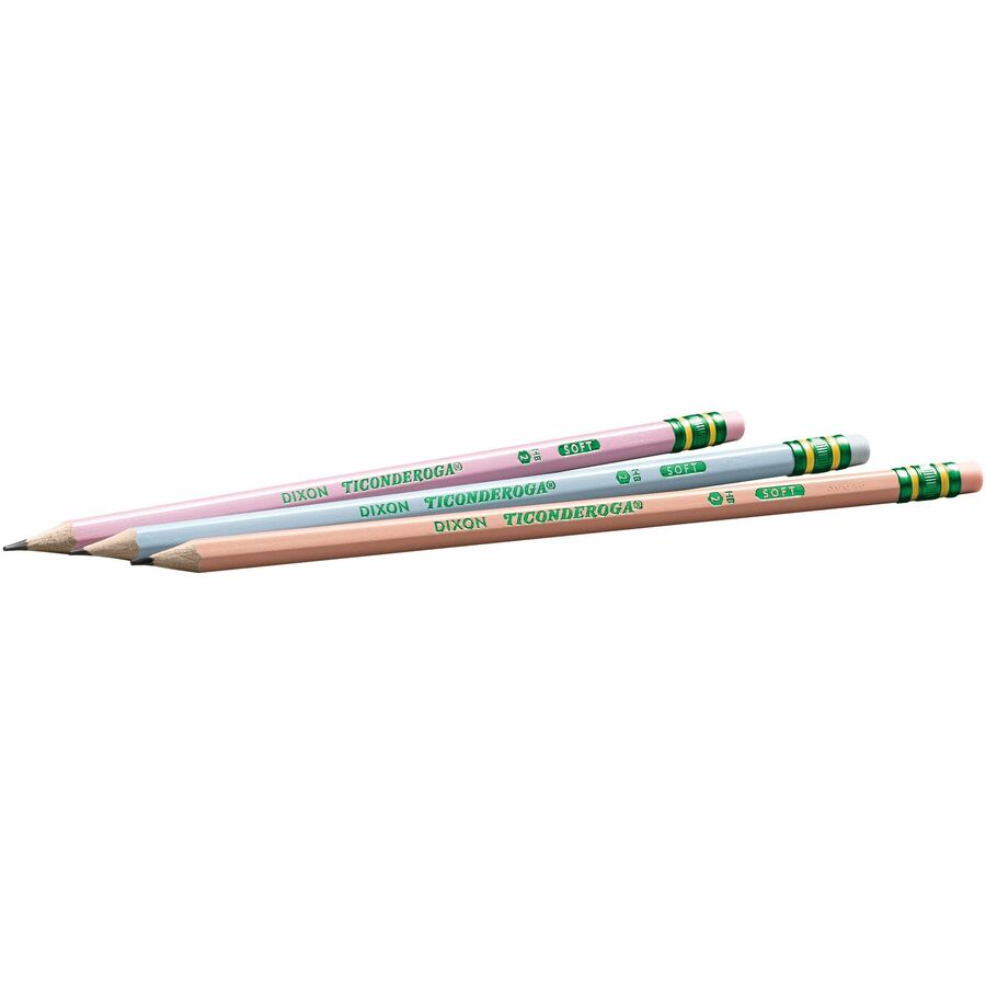Image of Dixon® Pencils,Wood,Graphite,10/BX,Pastel AST