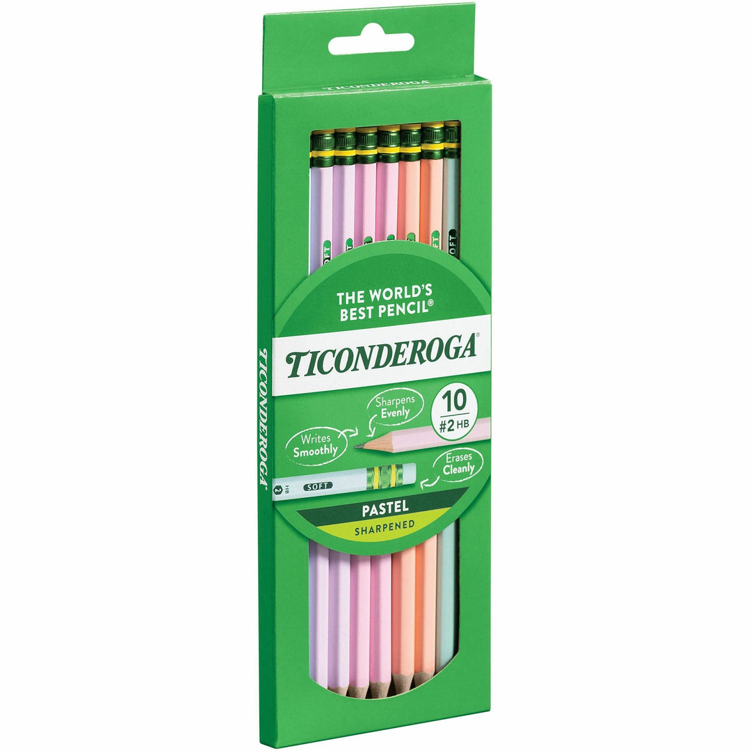 Image of Dixon® Pencils,Wood,Graphite,10/BX,Pastel AST