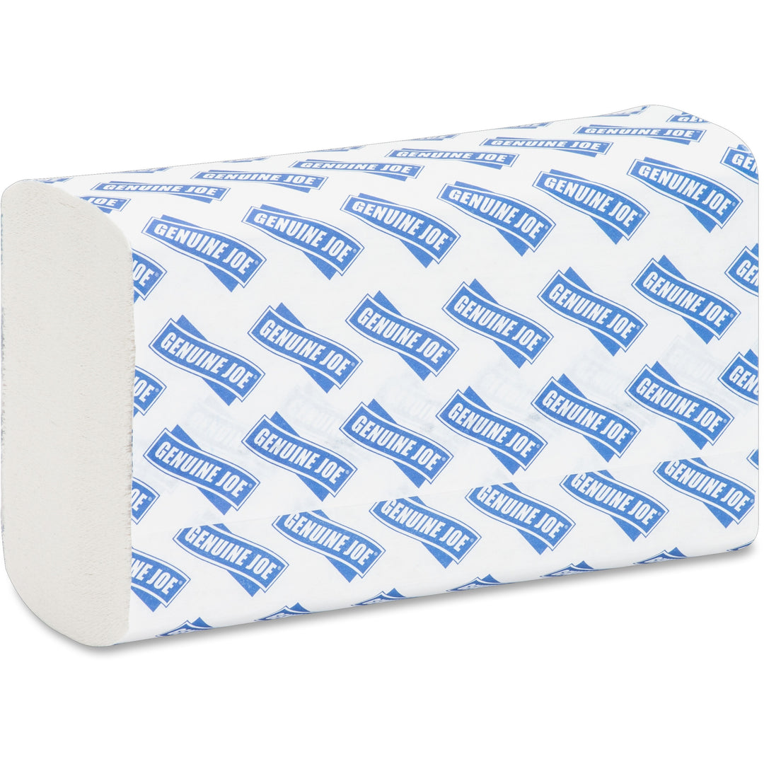 Image of Genuine Joe Multifold Towels,Z-Fold,9-1/5"x9-2/3",250/PK,1280/PL,WE