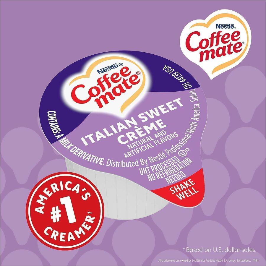 Image of Nestle® Creamer,Liquid,Italian Sweet Creme,0.38oz Singles,180/CT,WE