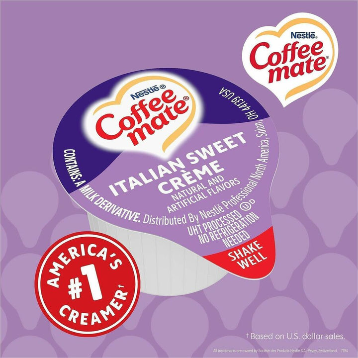 Image of Nestle® Creamer,Liquid,Italian Sweet Creme,0.38oz Singles,180/CT,WE