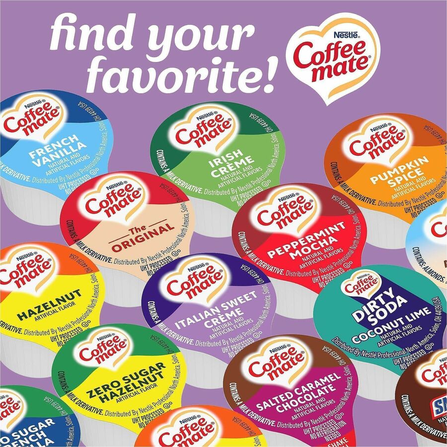 Image of Nestle® Creamer,Liquid,Italian Sweet Creme,0.38oz Singles,180/CT,WE