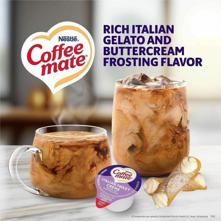 Image of Nestle® Creamer,Liquid,Italian Sweet Creme,0.38oz Singles,180/CT,WE