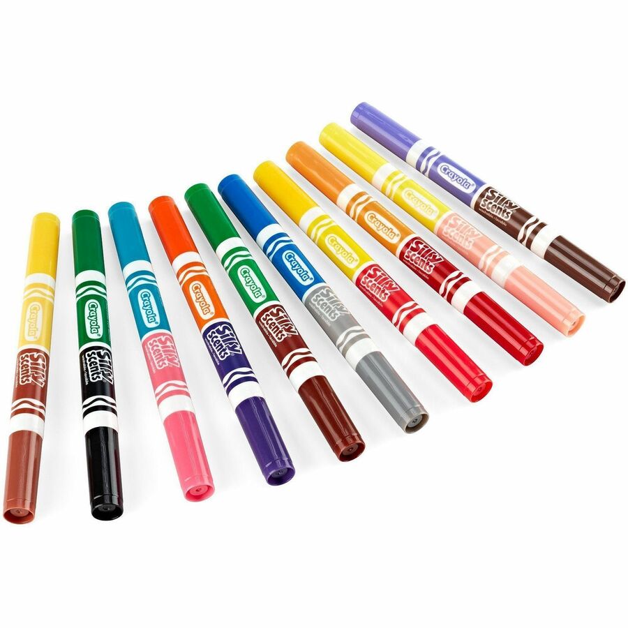 Image of Crayola® Silly Scents Smash Up Dual Ended Markers, Broad Tip, Assorted, 10/Pack