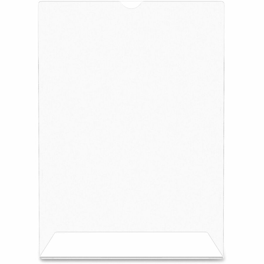 Image of deflecto® Sign Holder, Slanted, Top Load, 8-1/2"x11", 12/CT, Clear