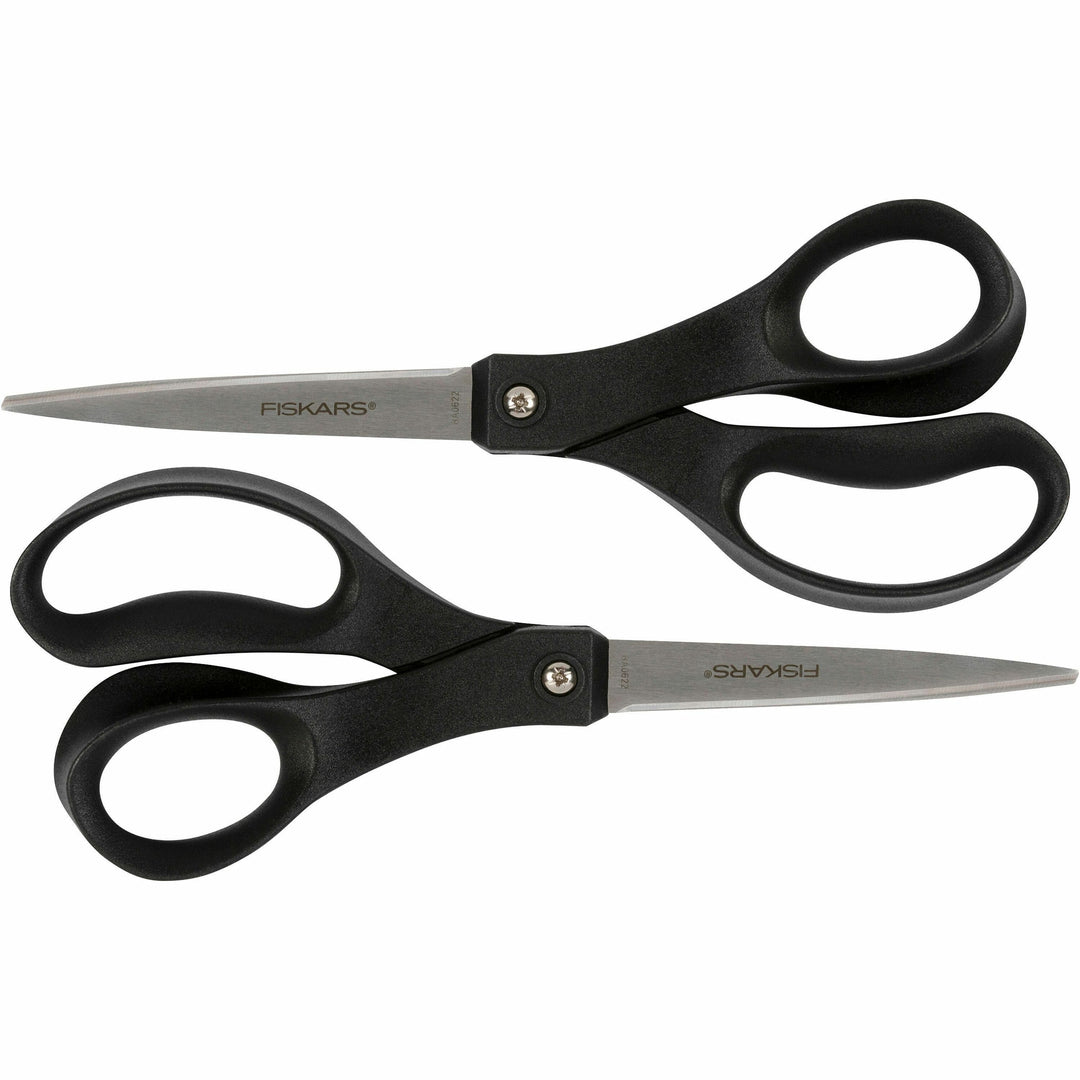 Image of Fiskars® Scissors, All-purpose, Recycled, 8", 2/PK, BK