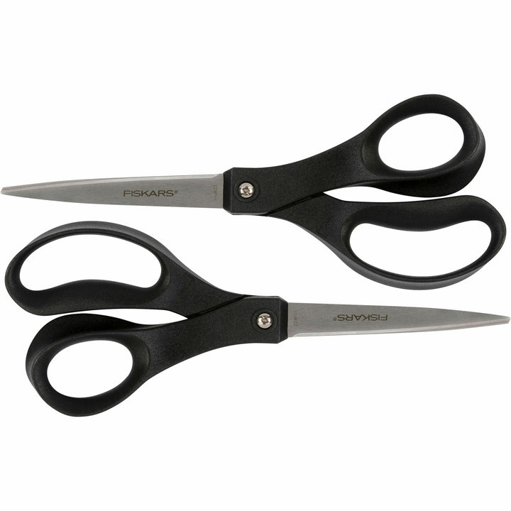 Image of Fiskars® Scissors, All-purpose, Recycled, 8", 2/PK, BK