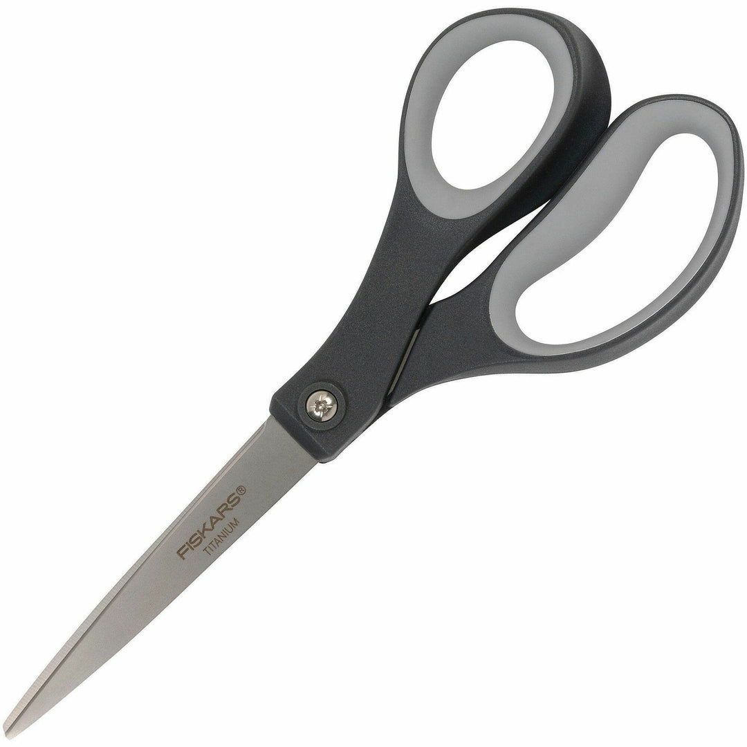 Image of Fiskars® Scissors, Titanium, Soft Grip, 8", 2/PK, Gray