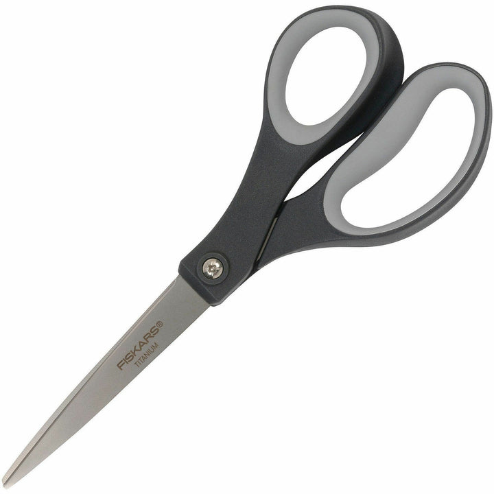 Image of Fiskars® Scissors, Titanium, Soft Grip, 8", 2/PK, Gray