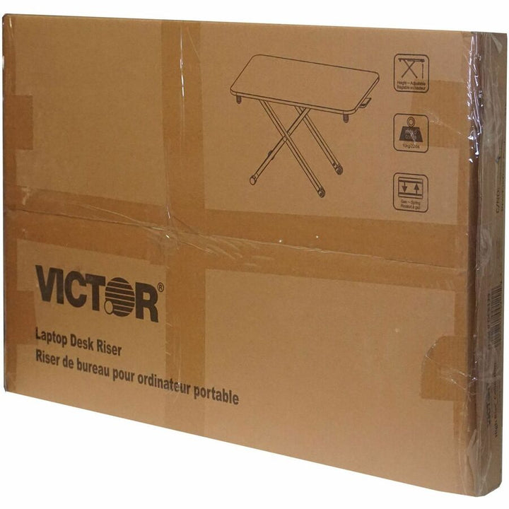 Image of Victor® Laptop Riser,Height Adjustable,Melamine,28-3/4"x18-1/2",BK