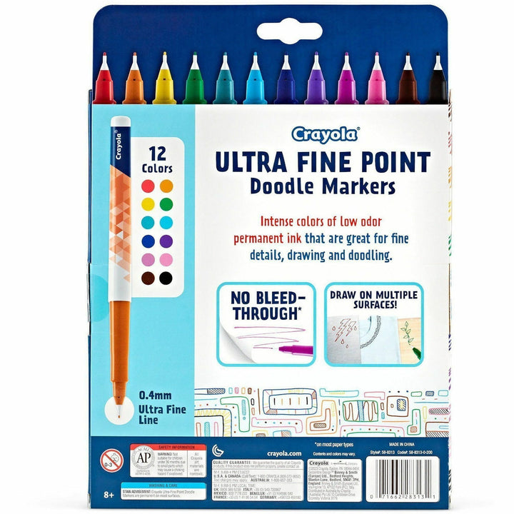 Image of Crayola 588313 Doodle Markers, Multi Ink, 12 / Pack