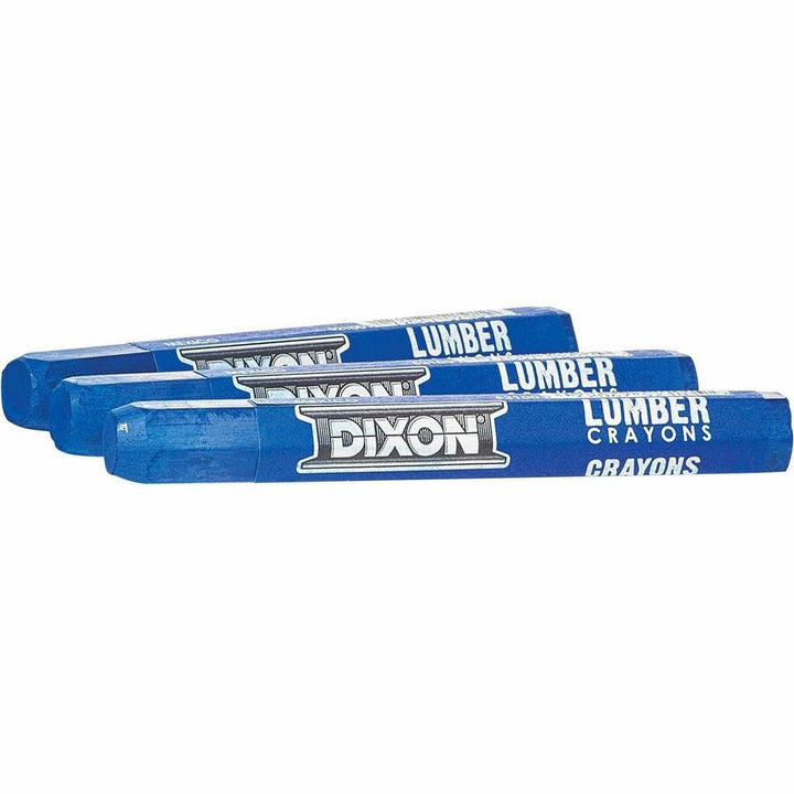 Image of Dixon Industrial X52100 Lumber Crayons, Blue, 12 / Box