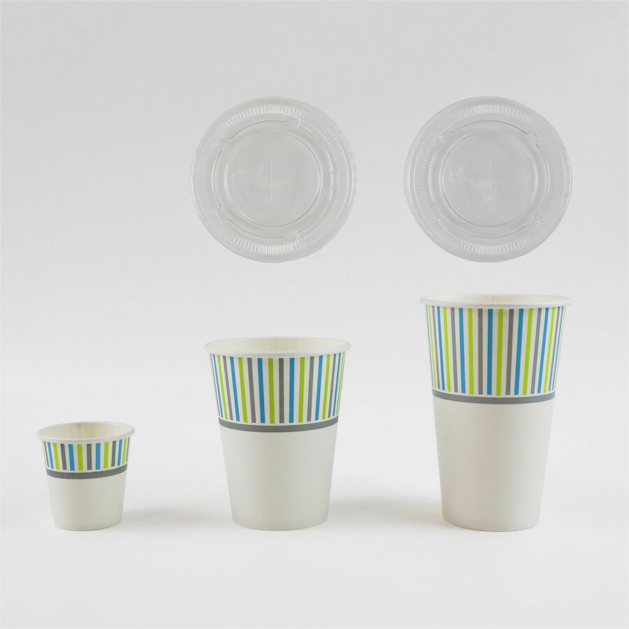 Image of Genuine Joe 03161CT 3 oz Cold Cups, 50 / Pack, 20 / Carton, White, Paper, Cold, Beverage