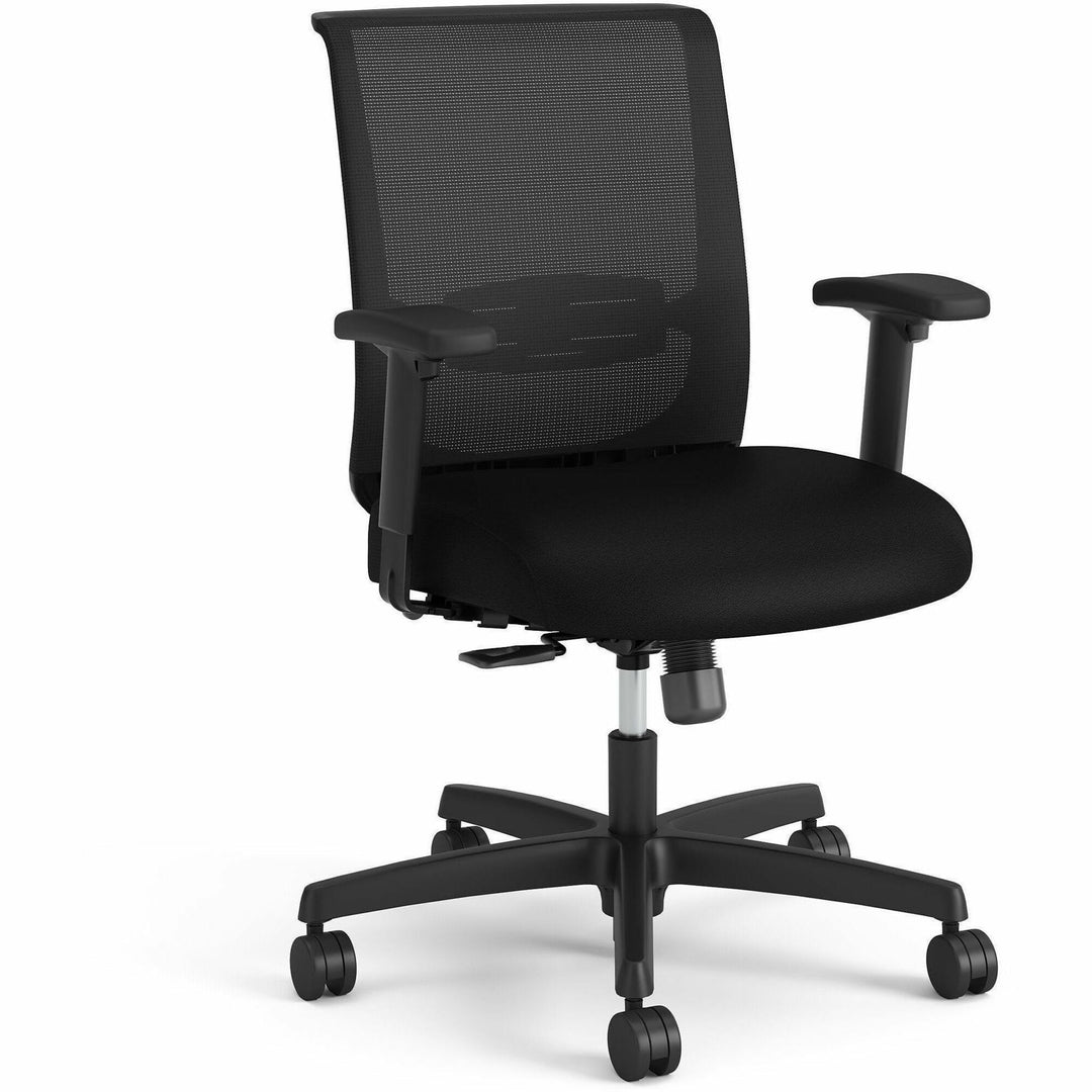 Image of HON® Task Chair, Mesh, Swivel Tilt, 27-3/4"x27-1/2"x42", Black