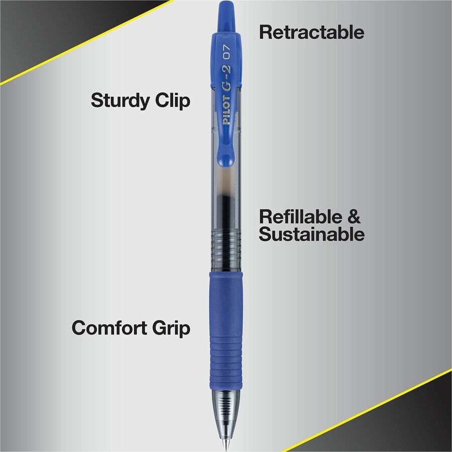 Image of Pilot® G2 Premium Gel Pen, Retractable, Fine 0.7 mm, Assorted Ink and Barrel Colors, 10/Pack