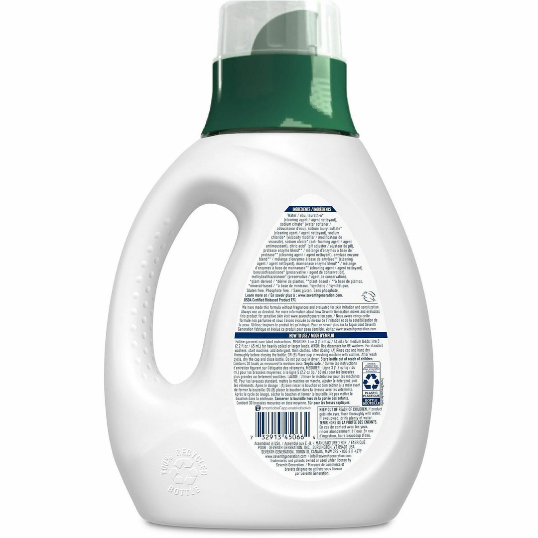 Image of Seventh Generation 45066 Natural Laundry Detergent