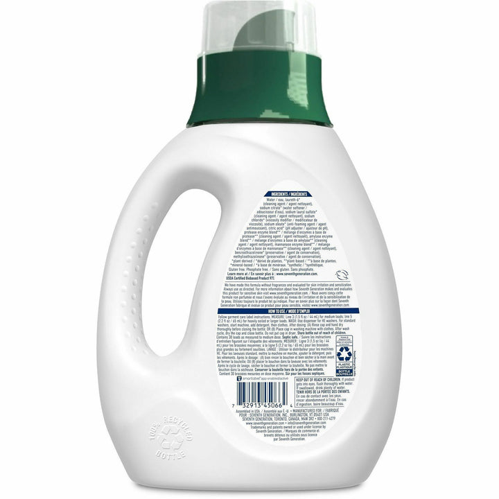 Image of Seventh Generation 45066 Natural Laundry Detergent