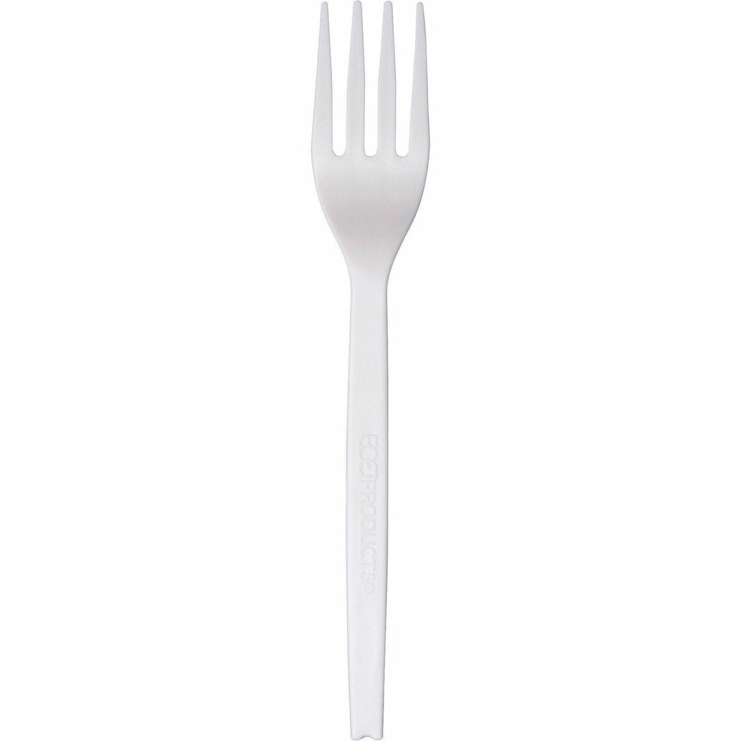 Image of WNA EPS002CT 7" Plant Starch  Forks, Fork, Breakroom, Plant Starch, Beige, 50/Pack, 20 / Carton
