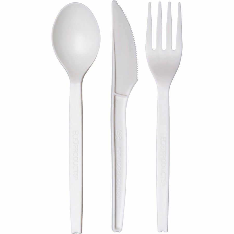 Image of WNA EPS002CT 7" Plant Starch  Forks, Fork, Breakroom, Plant Starch, Beige, 50/Pack, 20 / Carton