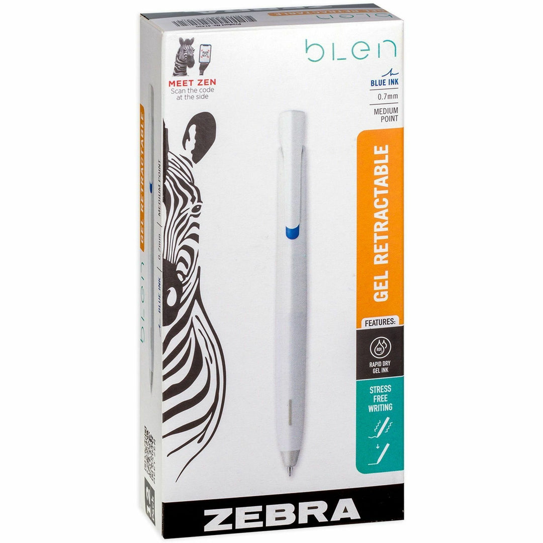 Image of Zebra® Pens,Gel,Retractable,Medium,0.7mm,BE Ink/WE Barrel