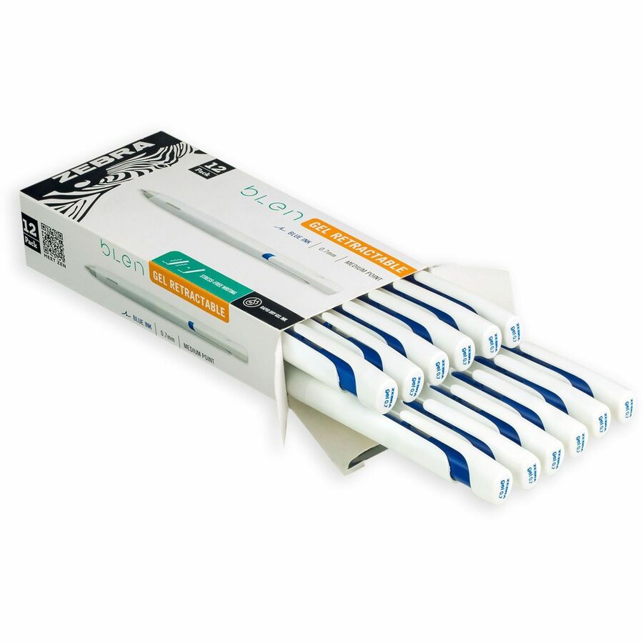 Image of Zebra® Pens,Gel,Retractable,Medium,0.7mm,BE Ink/WE Barrel