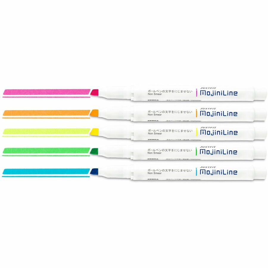Image of Zebra Pen 70200 Mojini Single Ended Highlighters, Assorted Ink, Water Based, 12 / Dozen