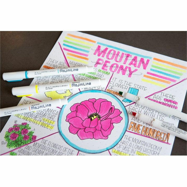 Image of Zebra Pen 70200 Mojini Single Ended Highlighters, Assorted Ink, Water Based, 12 / Dozen