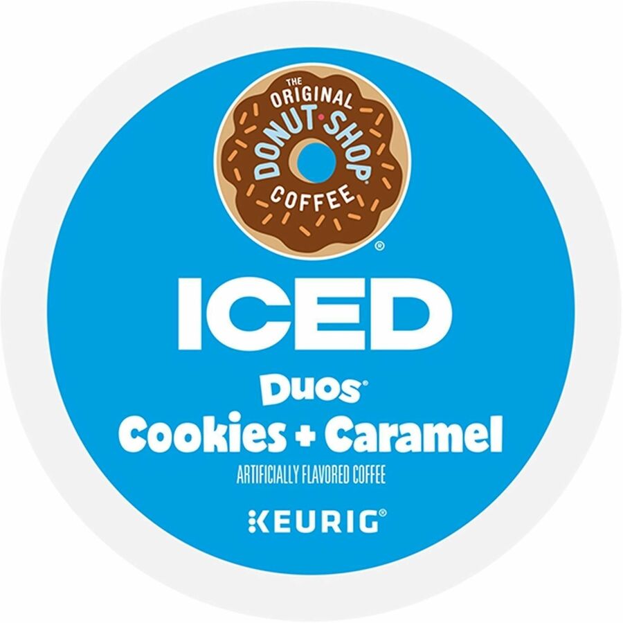 Image of The Original Donut Shop® 9881 Iced Duos Cookies and Caramel Coffee