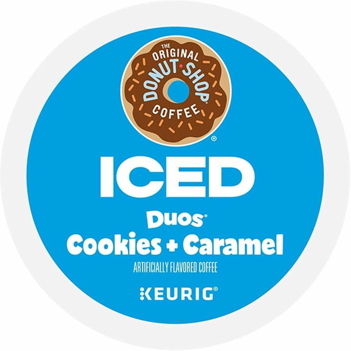 Image of The Original Donut Shop® 9881 Iced Duos Cookies and Caramel Coffee