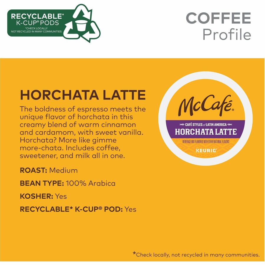 Image of Green Mountain Coffee® Coffee,Horchata Latte,Medium Roast,K-Cup,24/BX