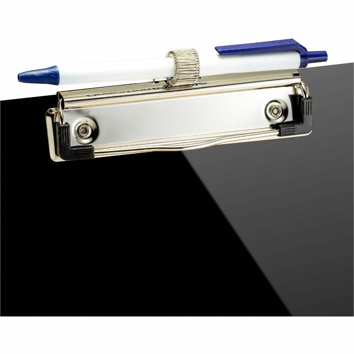 Image of Officemate Clipboard,w/Pen Holder,Letter-Size,Plastic,9"x12-1/2",BK