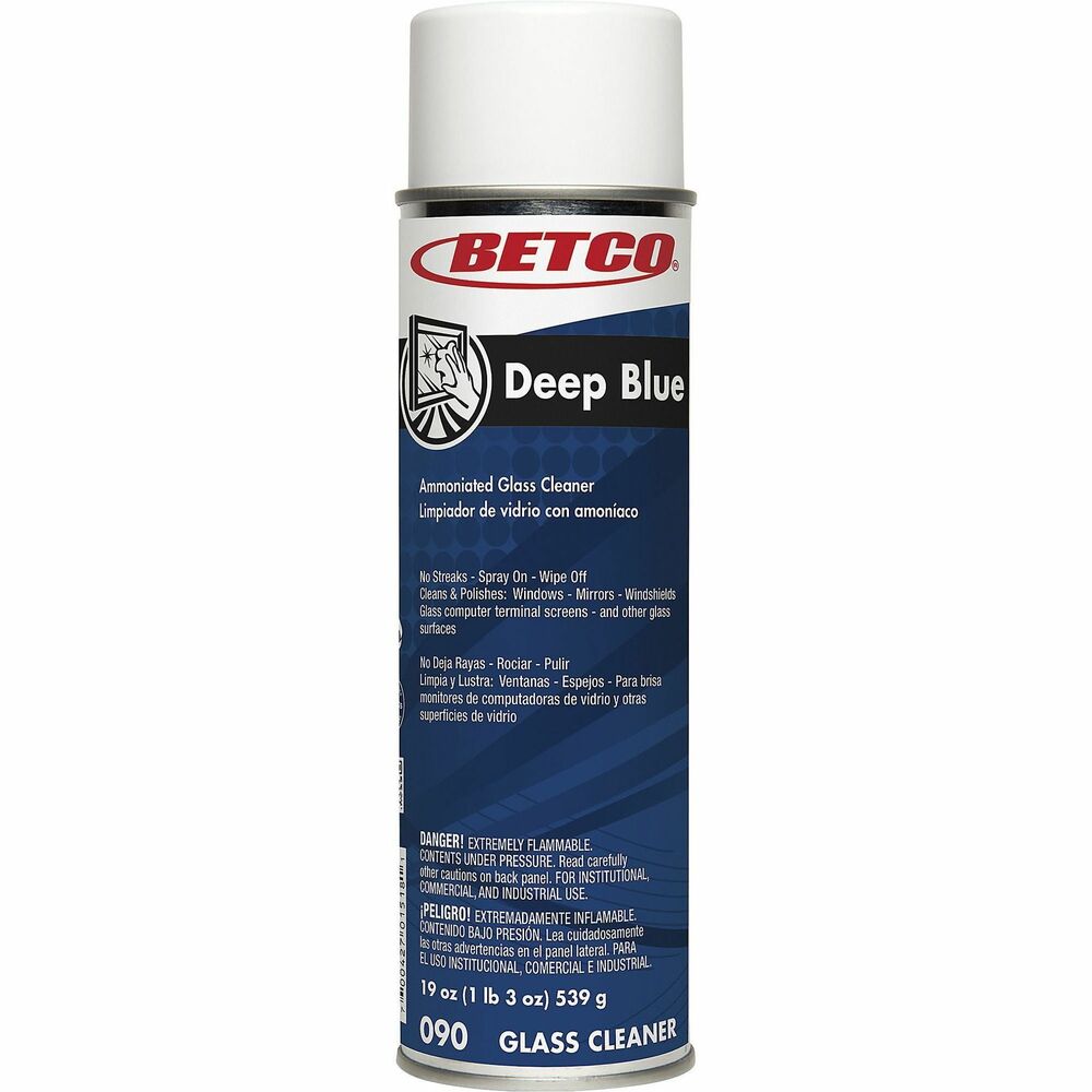 Image of Betco Corporation Cleaner,Foam,Ammonia,f/Glass/Multipurpose,19oz,CL