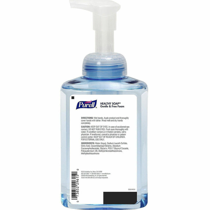 Image of GOJO® Hand Soap, Foam,Fragrance-free,17.4oz Pump, Clear