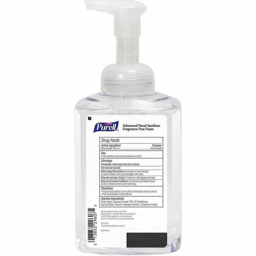 Image of GOJO® Foaming Hand Sanitizer, Pump Bottle, 17.4oz, Clear