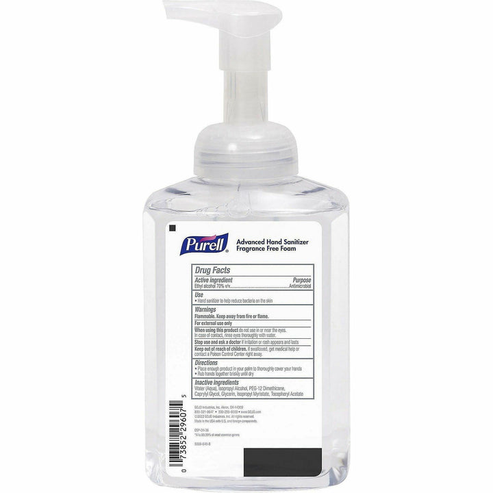 Image of GOJO® Foaming Hand Sanitizer, Pump Bottle, 17.4oz, Clear