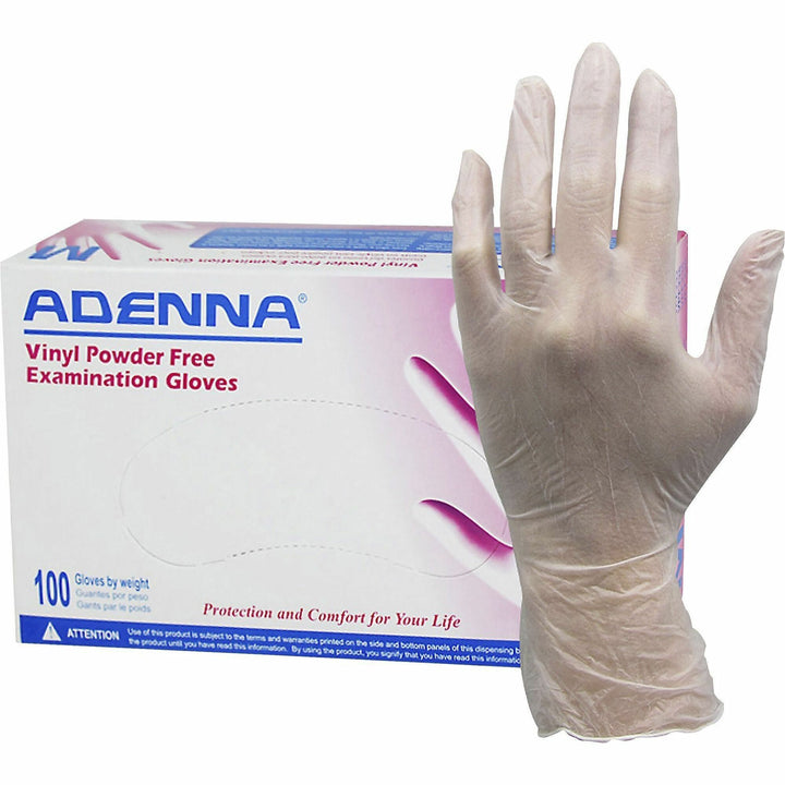 Image of HOSPECO® Gloves,Exam,Vinyl,4 mil,9-2/5"L,Large,100/BX,10BX/CT,TLT