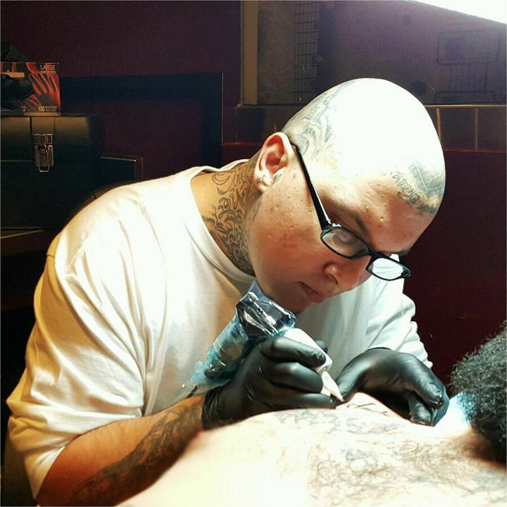 Image of HOSPECO® Gloves,Exam,Nitrile,4 mil,9-2/5"L,Small,100/BX,10BX/CT,BK