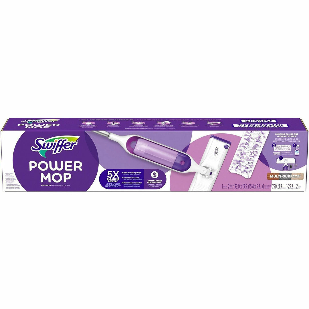 Image of Swiffer 07242 PowerMop Multisurface Kit, Flexible, Purple, 1 Kit