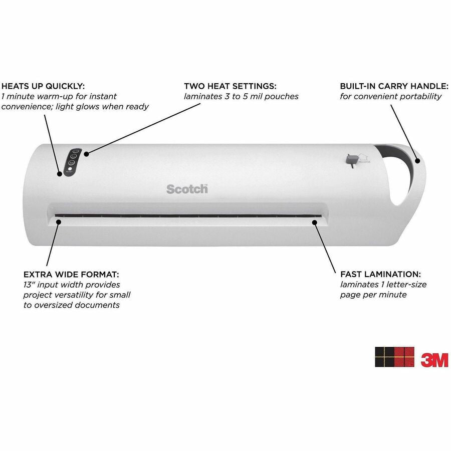 Image of Scotch® Advanced Thermal Laminator, 13" Max Document Width, 5 mil Max Document Thickness