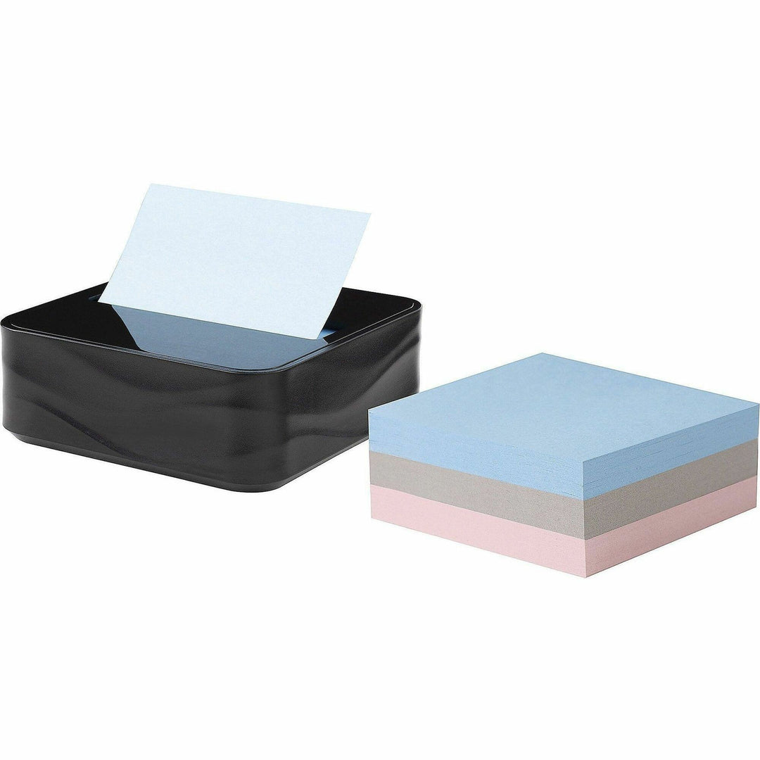 Image of Post-it® WAVE330BKVP Pop-up Note Wave Dispenser, 3" x 3", Black, 1 Pack