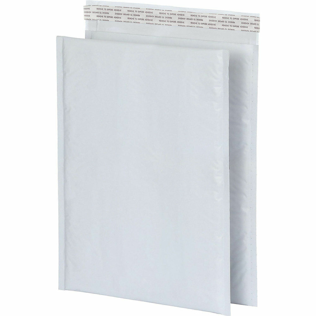 Image of Quality Park 95011 Poly Bubble Mailers, Bubble, 10 1/2" W x 15" Length, Strip, White, Poly, 25 / Box