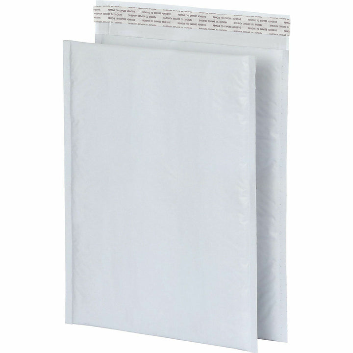 Image of Quality Park 95011 Poly Bubble Mailers, Bubble, 10 1/2" W x 15" Length, Strip, White, Poly, 25 / Box