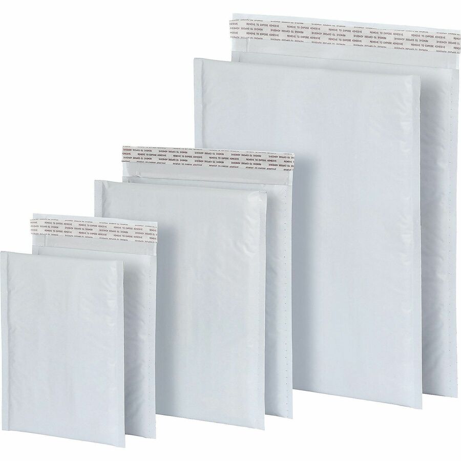 Image of Quality Park 95007 Bubble Mailers, Bubble, 6" W x 9" Length, Strip, White, Poly, 25 / Box