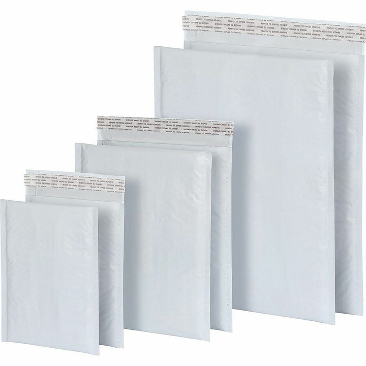 Image of Quality Park 95007 Bubble Mailers, Bubble, 6" W x 9" Length, Strip, White, Poly, 25 / Box