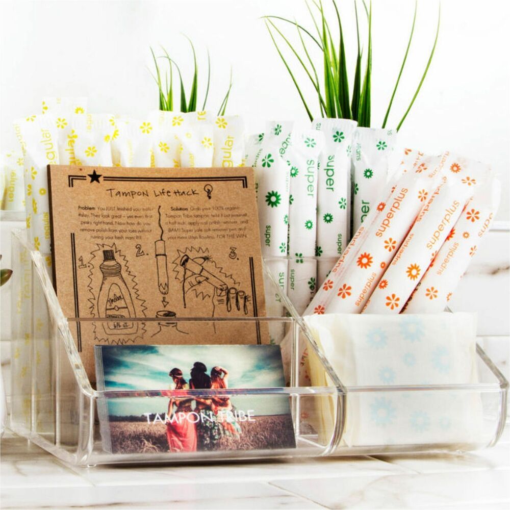 Image of Tampon Tribe Bathroom Organizer,f/Tampons/Pads/Liners,2/CT