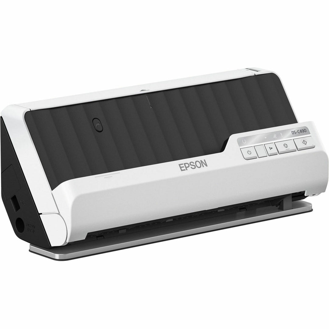 Image of Epson DS-C490 Sheetfed Scanner, 10-bit Color, 40 ppm (Mono), 40 ppm (Color), Duplex Scanning, USB, 1 Box